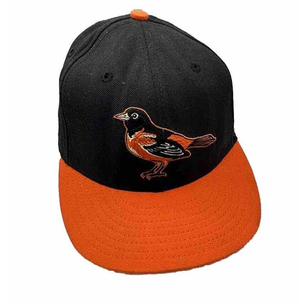 Baltimore Orioles‎ New Era Fitted MLB Baseball Hat Throwback Black Size 6-5/8